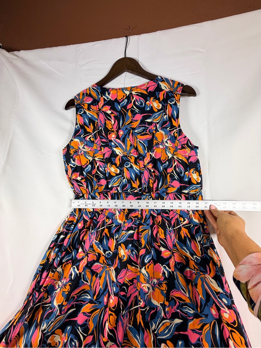 FRENCH CONNECTION Women’s Size XL Dress Maxi Twist Front Style Cotton NWT - Picture 9 of 15
